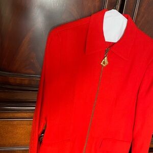 Anne Klein Bold Red Jacket